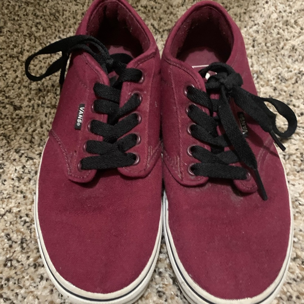 Burgundy vans